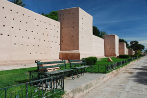 Marrakech - Marokko - Stadsmuur Marrakech - Marokko - Stadsmuur
